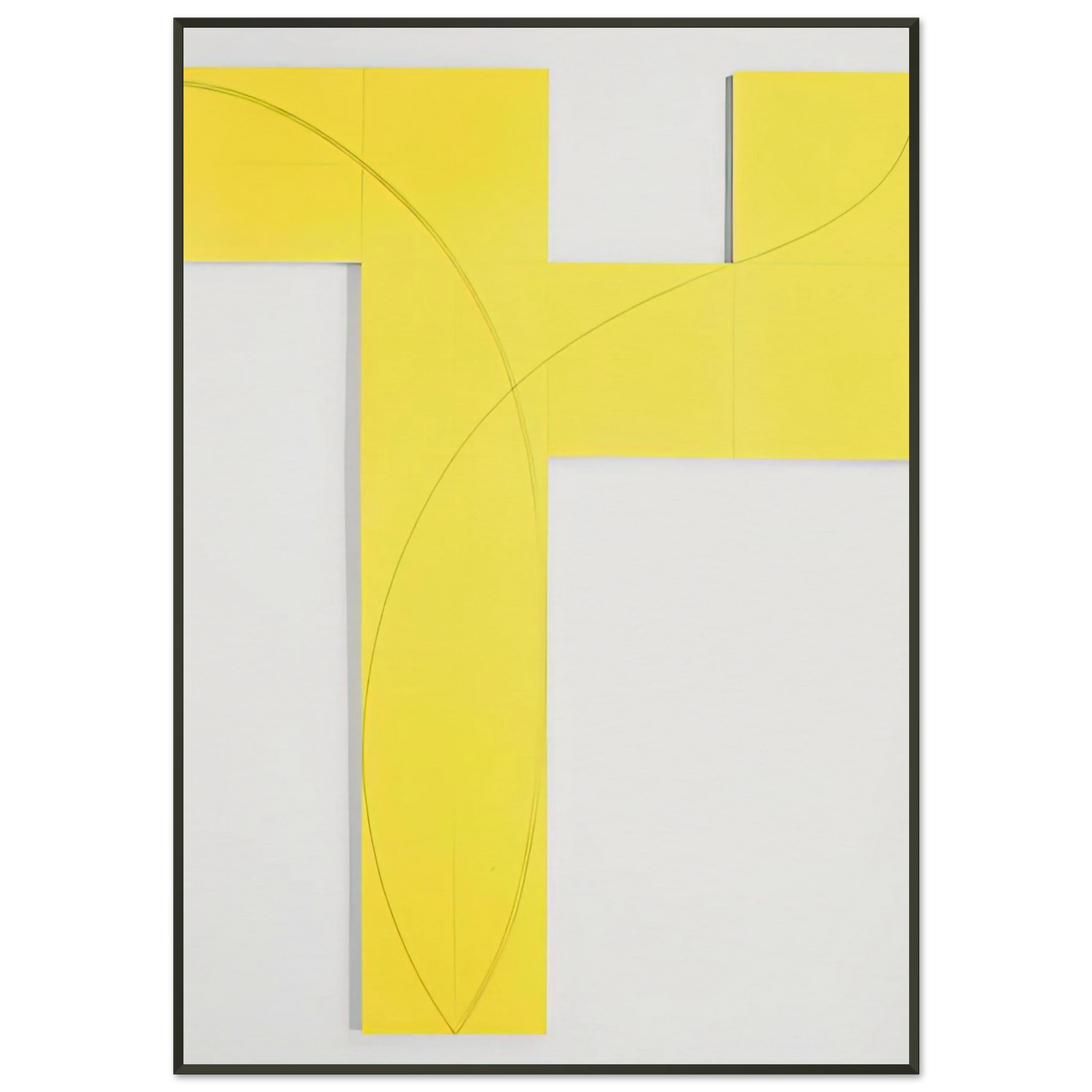 Robert Mangold COLUMN STRUCTURE IX 2006 Framed Art Print - Aluminum Frame - 21x29.7 cm / 8x12"