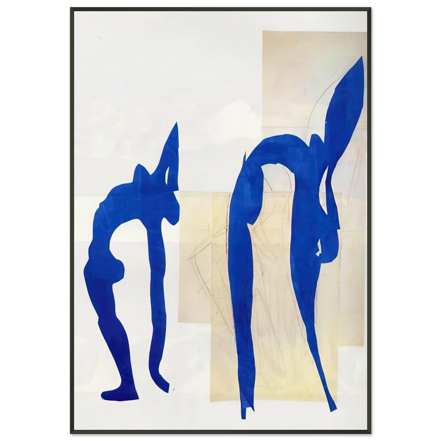 Henri Matisse BLUE NUDES Framed Art Print - Aluminum Frame - 21x29.7 cm / 8x12"
