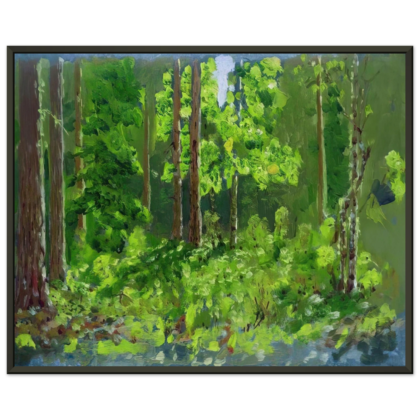 Arkhyp Kuindzhi Forest Framed Art Print - Aluminum Frame - 70x100 cm / 28x40 inches