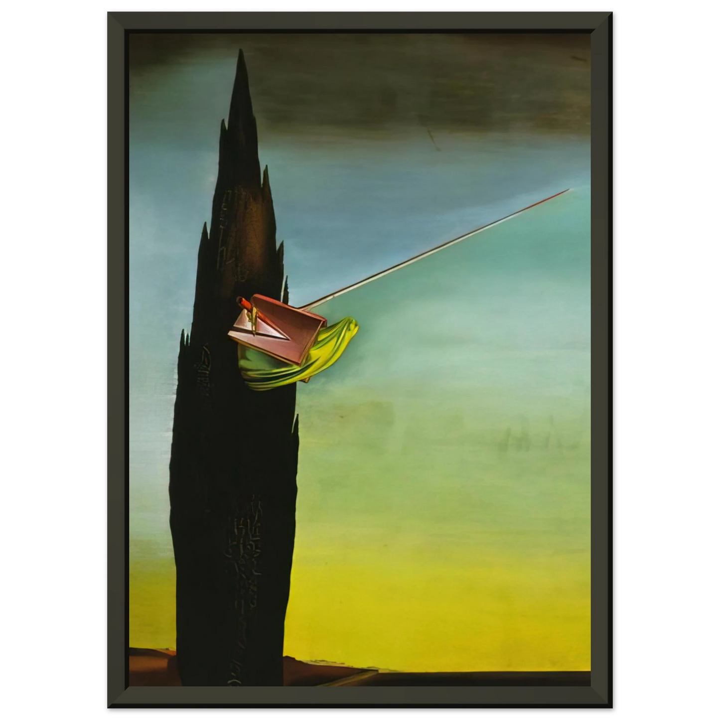 Salvador Dali SURREALIST ESSAY Framed Art Print - Aluminum Frame - 70x100 cm / 28x40 inches