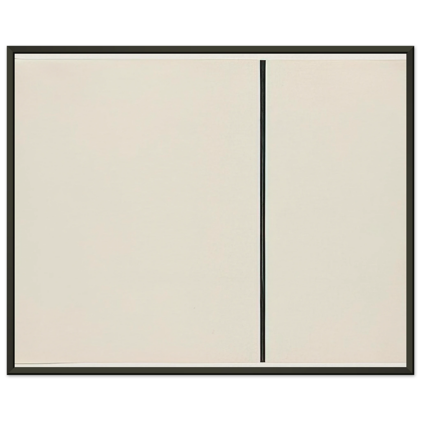 Ellsworth Kelly Vertical Line from the series Line Form Color Framed Art Print - Aluminum Frame - 70x100 cm / 28x40 inches
