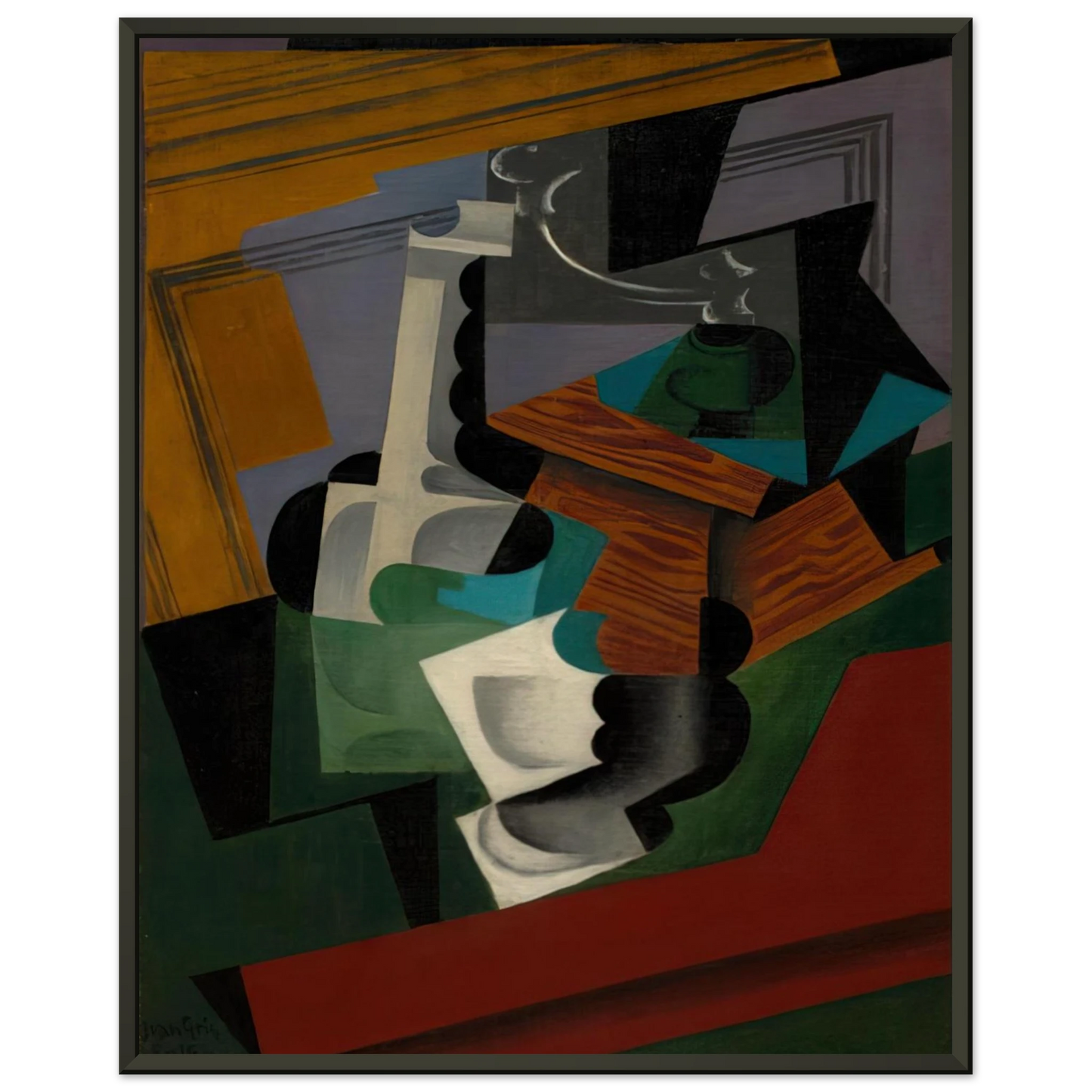 Juan Gris THE COFFEE MILL 1916 Framed Art Print - Aluminum Frame - 70x100 cm / 28x40 inches