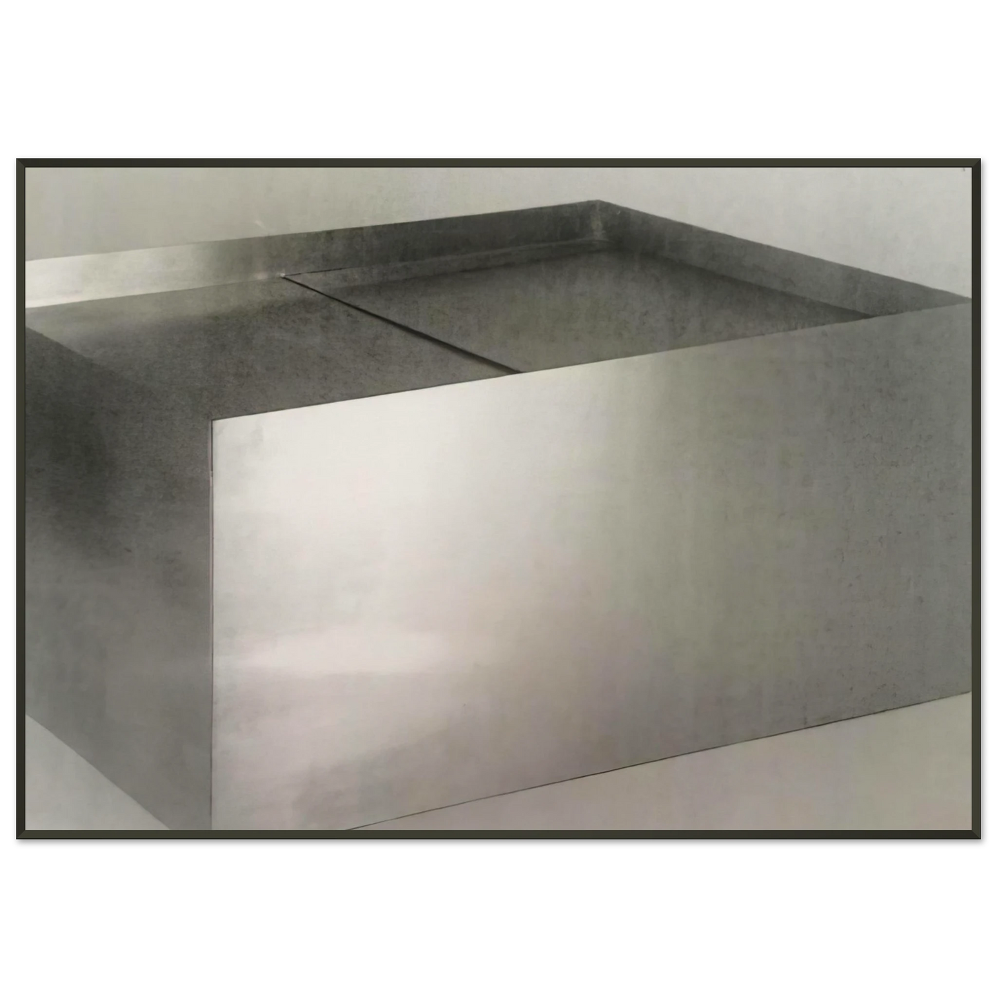 Donald Judd Untitled Double Coffee Table 1971 Framed Art Print - Aluminum Frame - 21x29.7 cm / 8x12"