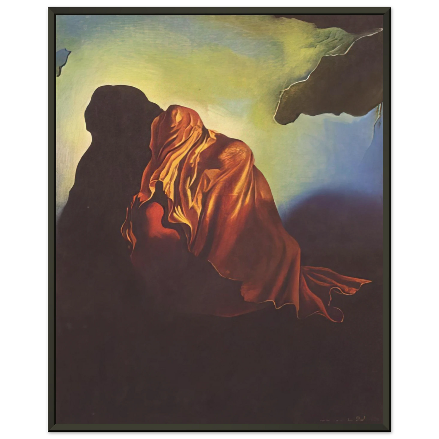 Salvador Dali THE VEILED HEART Framed Art Print - Aluminum Frame - 60x80 cm / 24x32 inches