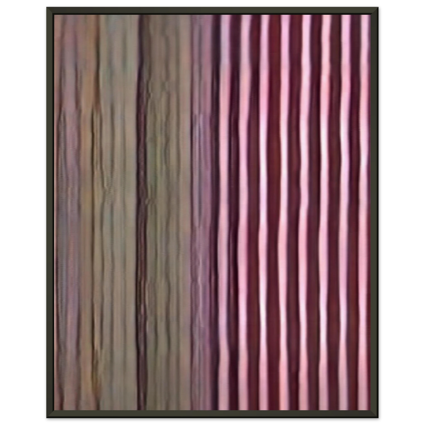 Gene Davis  Firecracker  1968 Framed Art Print  - Aluminum Frame - 40x50 cm / 16x20 inches