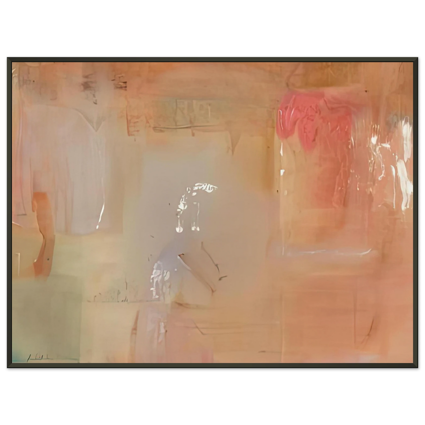 Helen Frankenthaler  Feather 1979 Framed Art Print  - Aluminum Frame - 60x80 cm / 24x32 inches