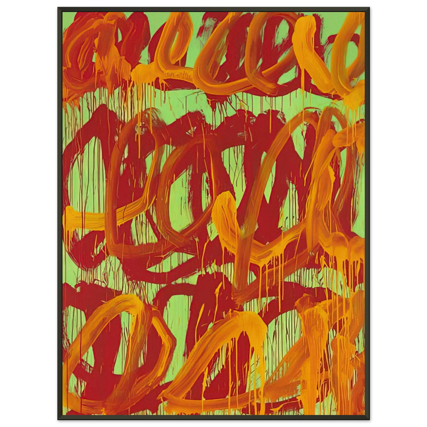Cy Twombly Camino Real II Framed Art Print - Aluminum Frame - 60x80 cm / 24x32 inches