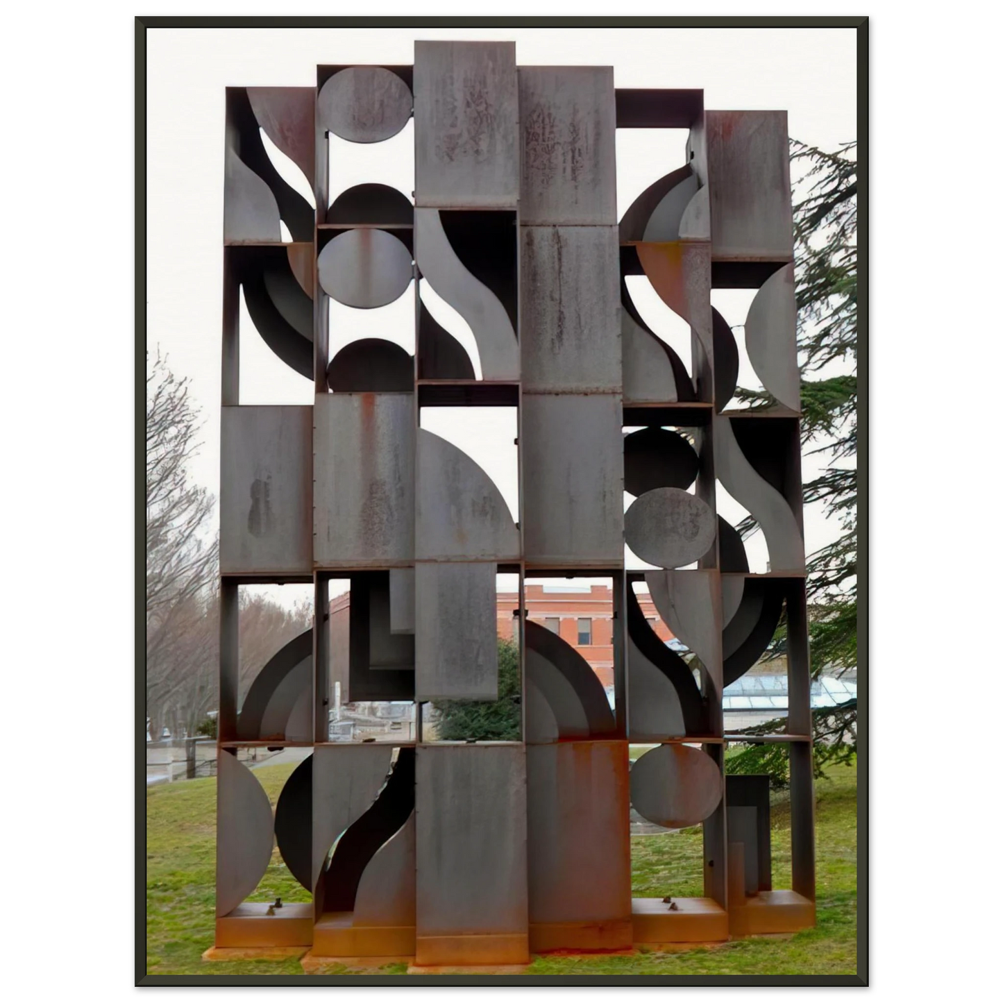 Louise Nevelson ATMOSPHERE AND ENVIRONMENT X 1969 Framed Art Print - Aluminum Frame - 70x100 cm / 28x40 inches