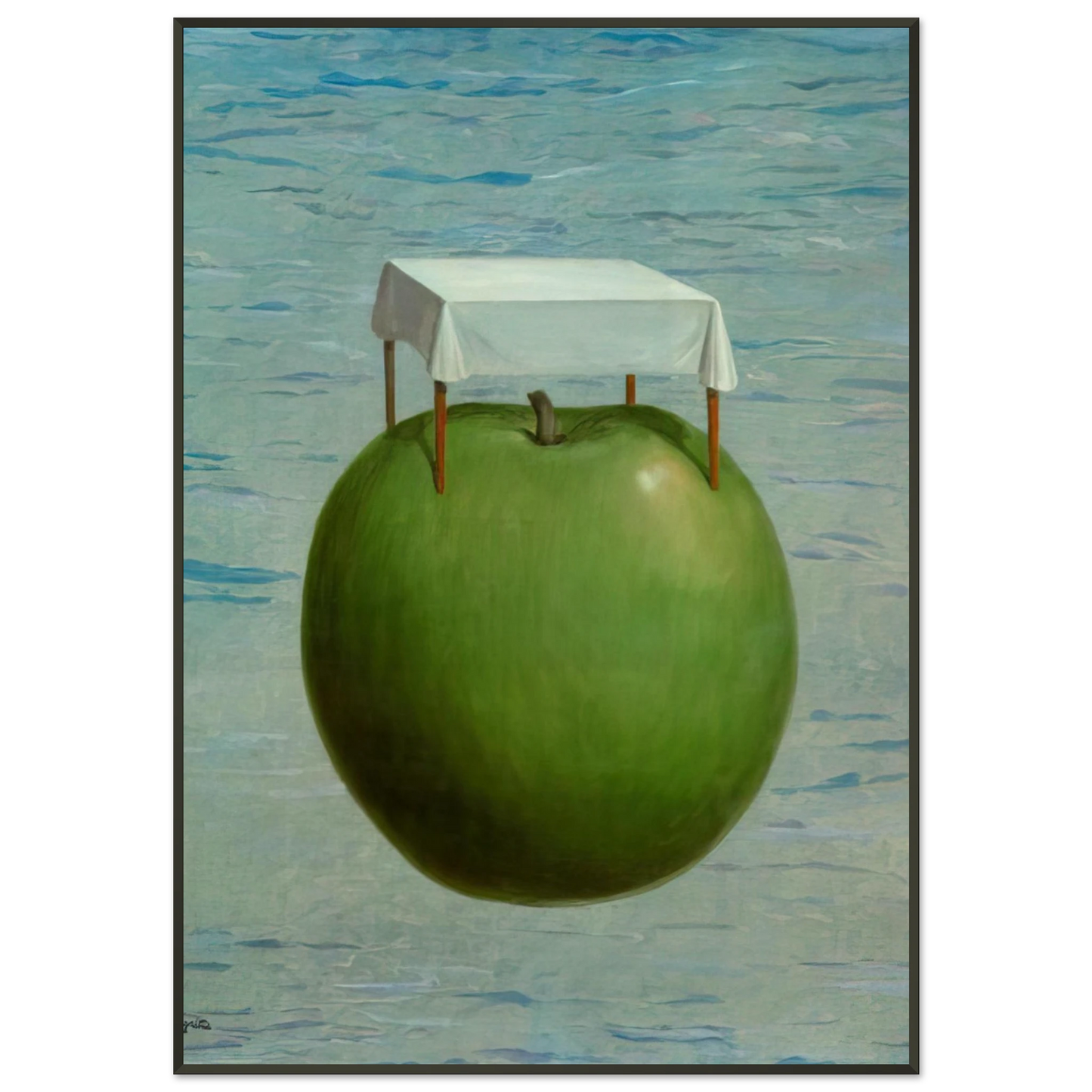 Rene Magritte  FINE REALITIES 1964 Framed Art Print  - Aluminum Frame - 21x29.7 cm / 8x12"