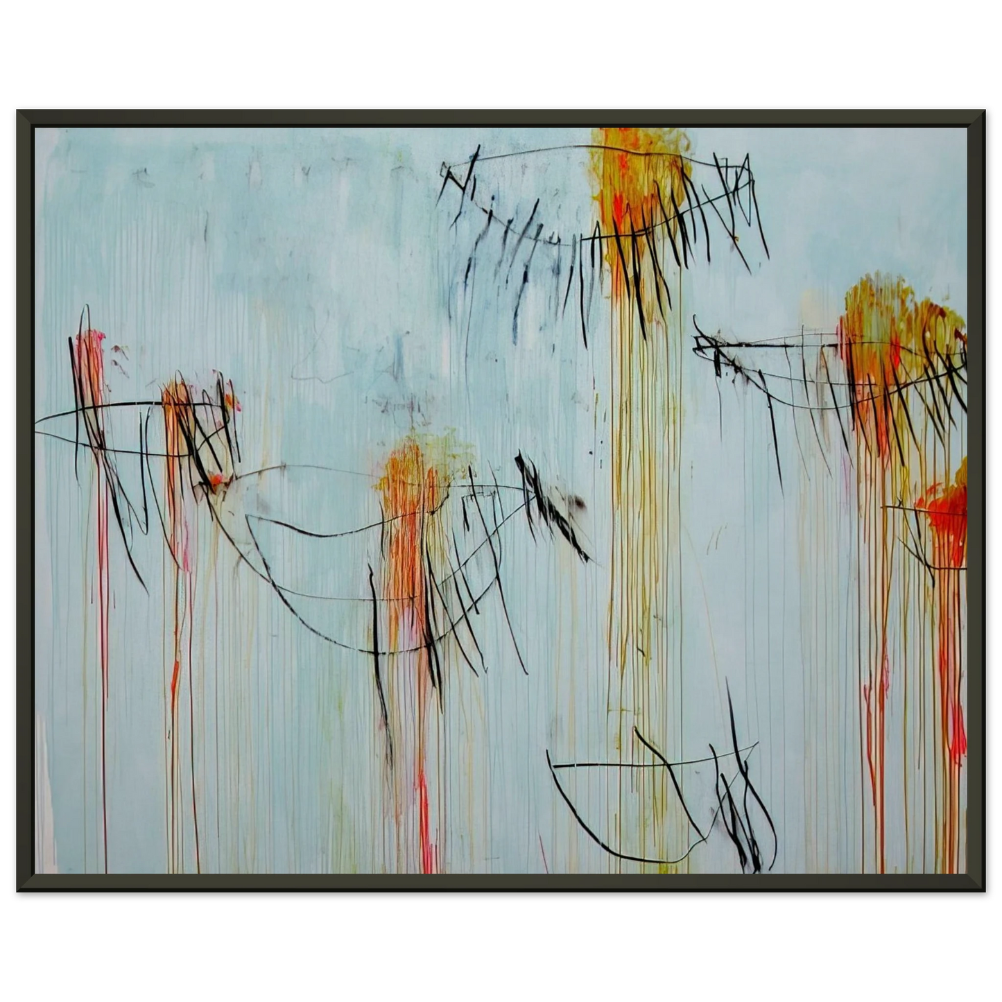 Cy Twombly Lepanto Part II Framed Art Print - Aluminum Frame - 60x80 cm / 24x32 inches
