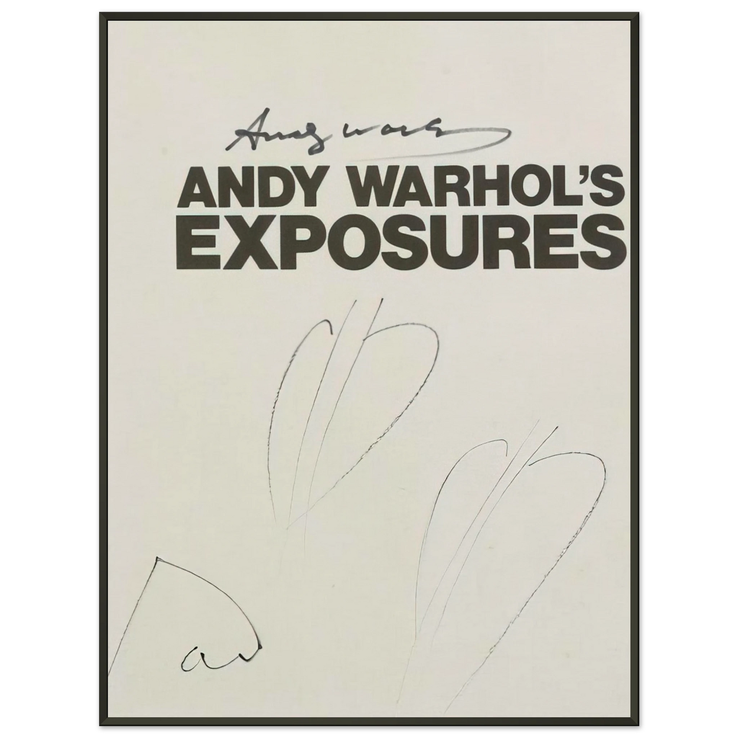 Andy Warhol Butterfly Hearths Andy Warhols Exposures Framed Art Print - Aluminum Frame - 60x80 cm / 24x32 inches