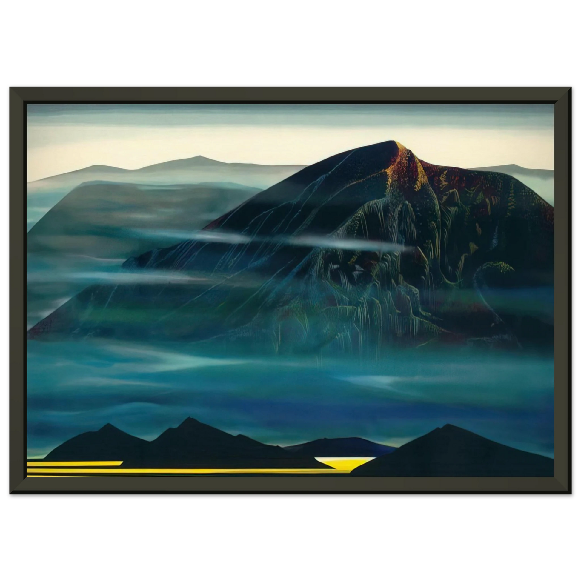 Eyvind Earle  Santa Fe Trail new Serigrap Framed Art Print  - Aluminum Frame - 60x80 cm / 24x32 inches