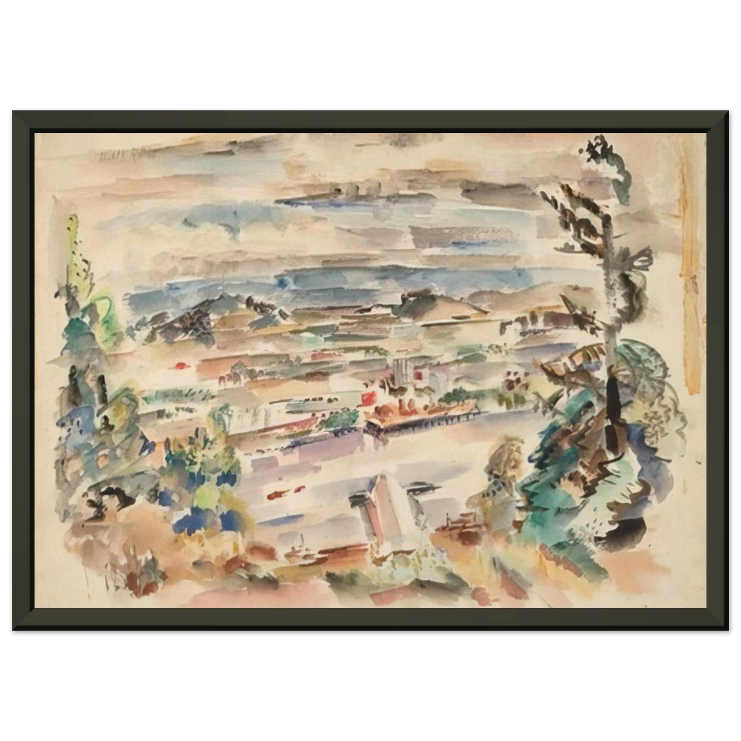 Mark Rothko Untitled 1929 Framed Art Print - Aluminum Frame - 70x100 cm / 28x40 inches