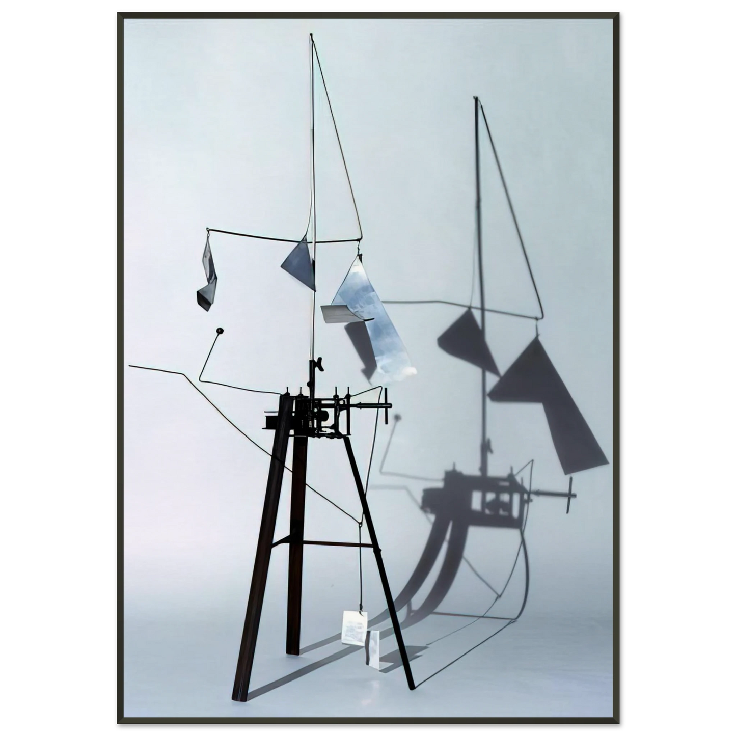 Bruno Munari Useless Machine Arrhythmic Carousel 1953 Framed Art Print - Aluminum Frame - 21x29.7 cm / 8x12"