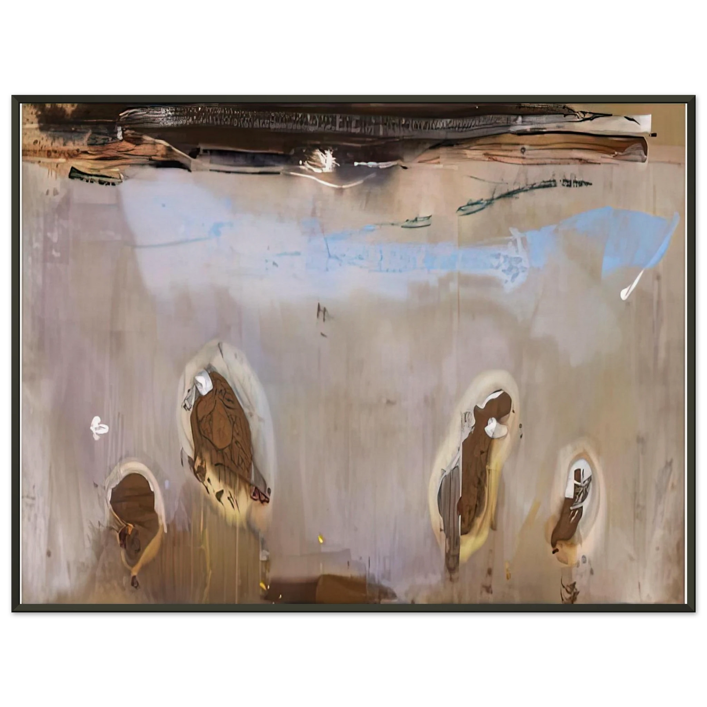 Helen Frankenthaler Tethys 1981 Framed Art Print - Aluminum Frame - 70x100 cm / 28x40 inches