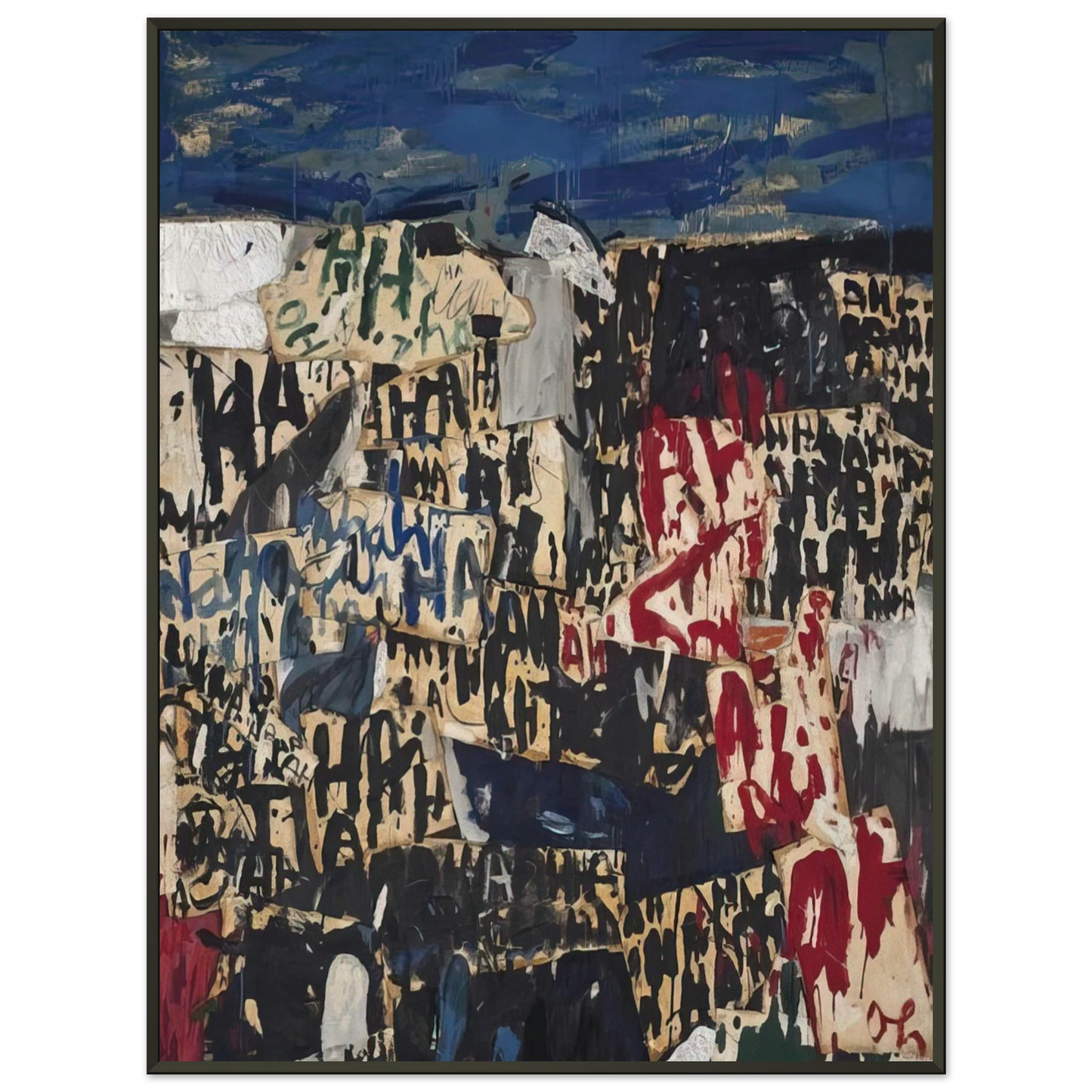 Allan Kaprow Allan Kaprow on the Legacy of Jackson Pollock Framed Art Print - Aluminum Frame - 70x100 cm / 28x40 inches
