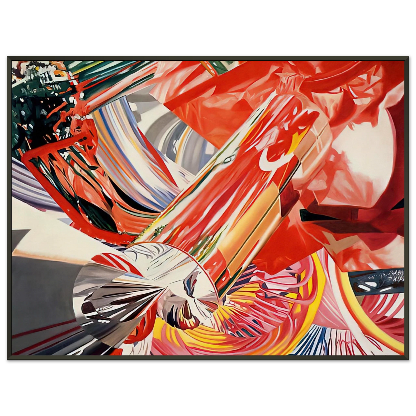 James Rosenquist Hitchhiker Speed of Light Framed Art Print - Aluminum Frame - 70x100 cm / 28x40 inches