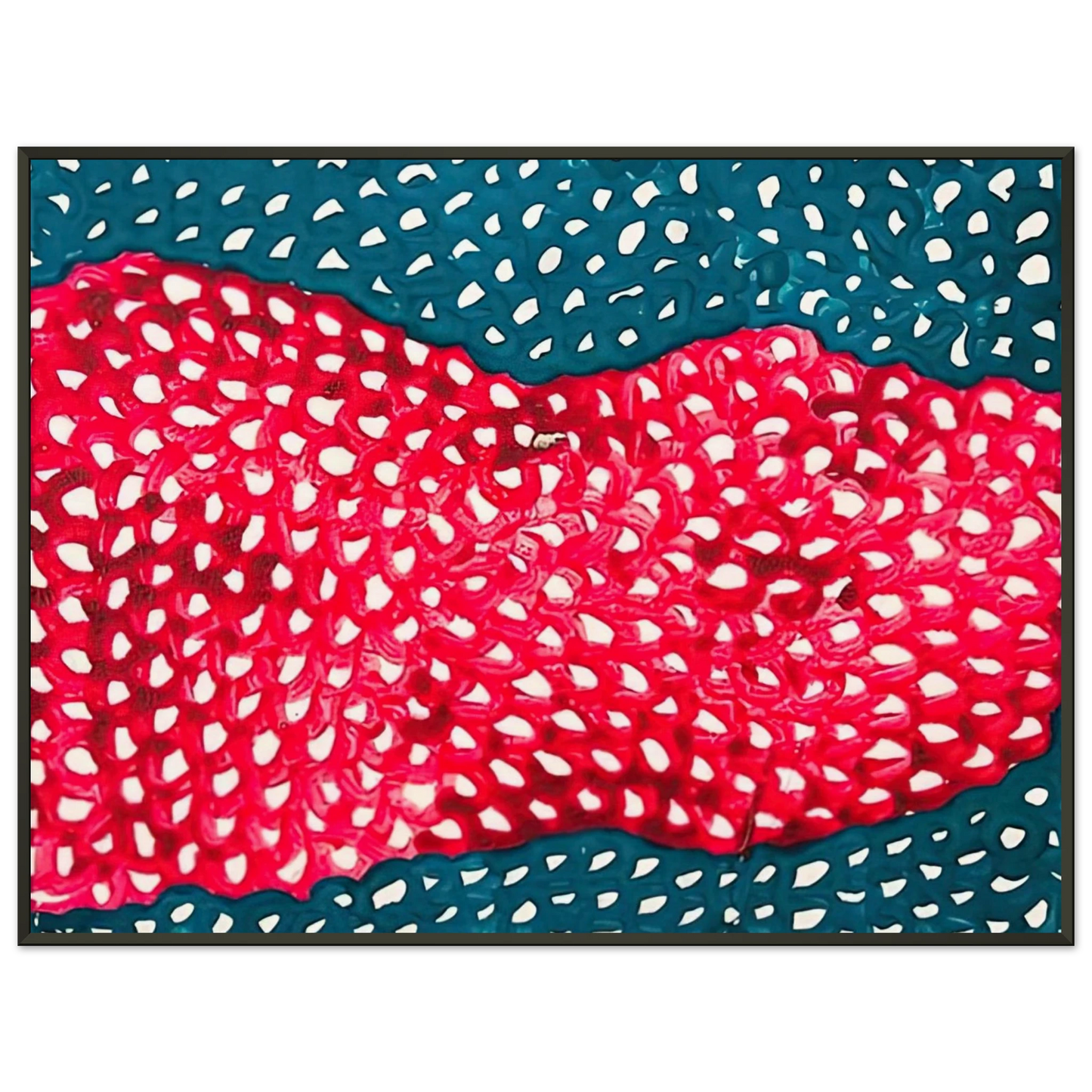 Yayoi Kusama WAVES 1953 Framed Art Print - Aluminum Frame - 40x50 cm / 16x20 inches