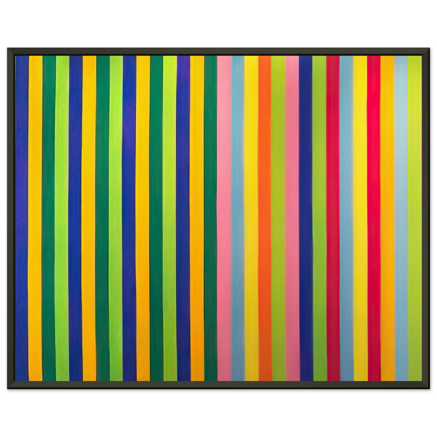 Gene Davis Solar Skin 1964 Framed Art Print - Aluminum Frame - 40x50 cm / 16x20 inches