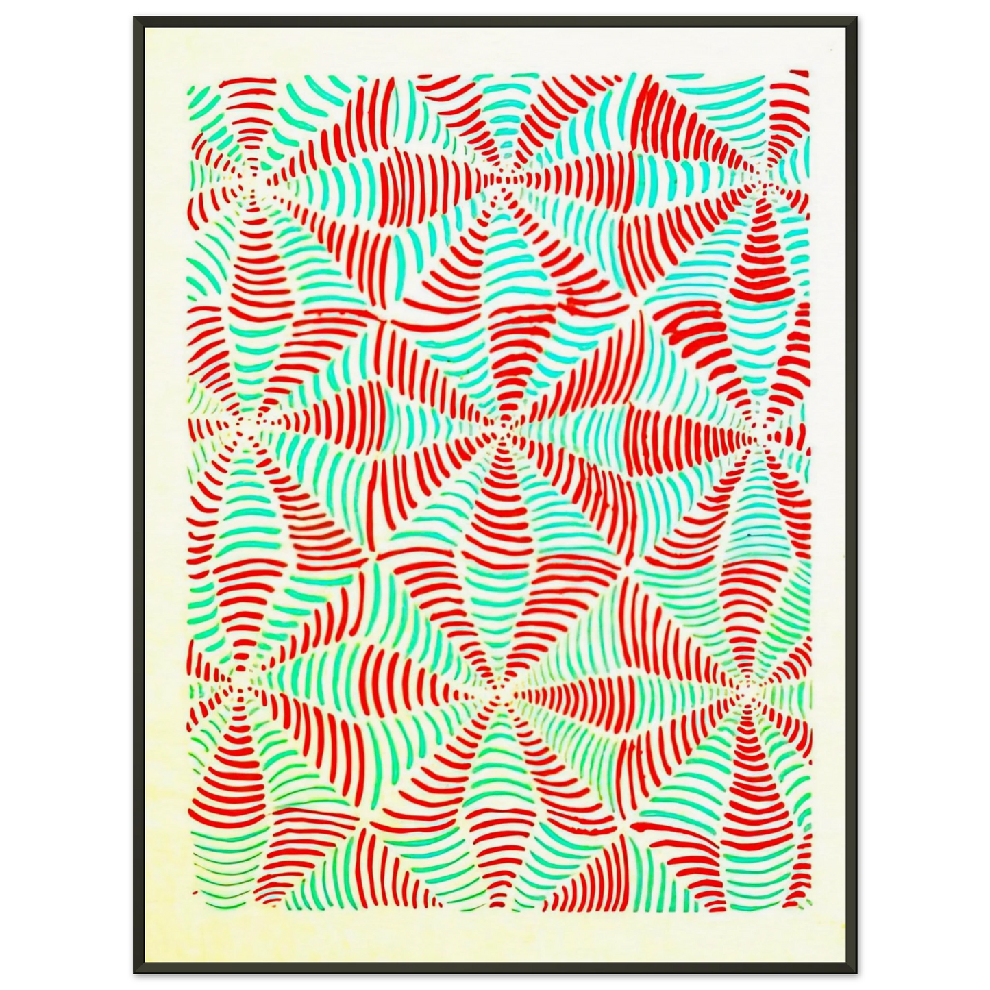Sonia Delaunay COMPOSITION 16 Framed Art Print - Aluminum Frame - 40x50 cm / 16x20 inches