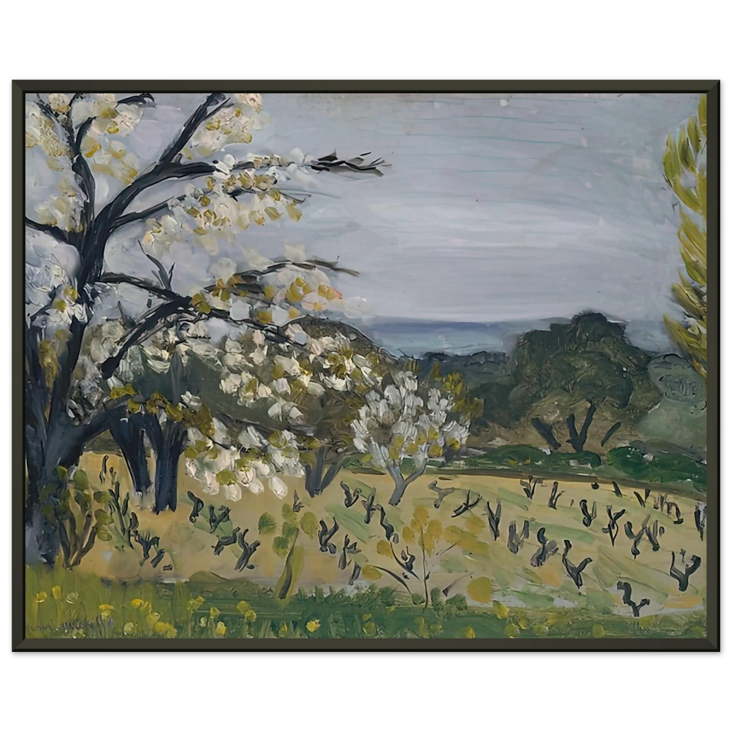 Henri Matisse LANDSCAPE NICE 1919 Framed Art Print - Aluminum Frame - 60x80 cm / 24x32 inches