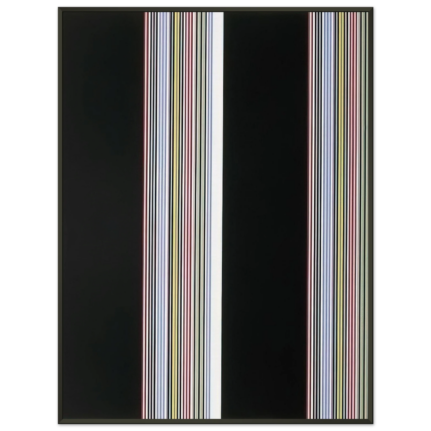 Gene Davis Smithsonian Resident Associates Program 1985 20th Anniversary Poster 1985 Framed Art Print - Aluminum Frame - 60x80 cm / 24x32 inches