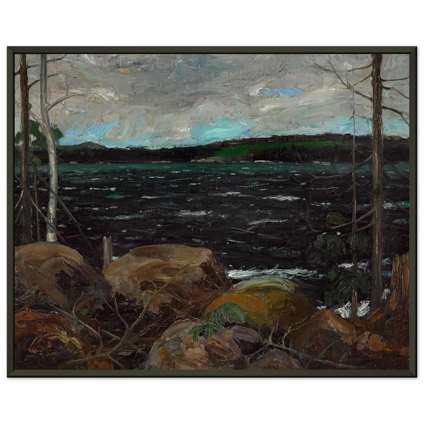 Tom Thomson NORTHERN LAKE 1913 Framed Art Print - Aluminum Frame - 70x100 cm / 28x40 inches