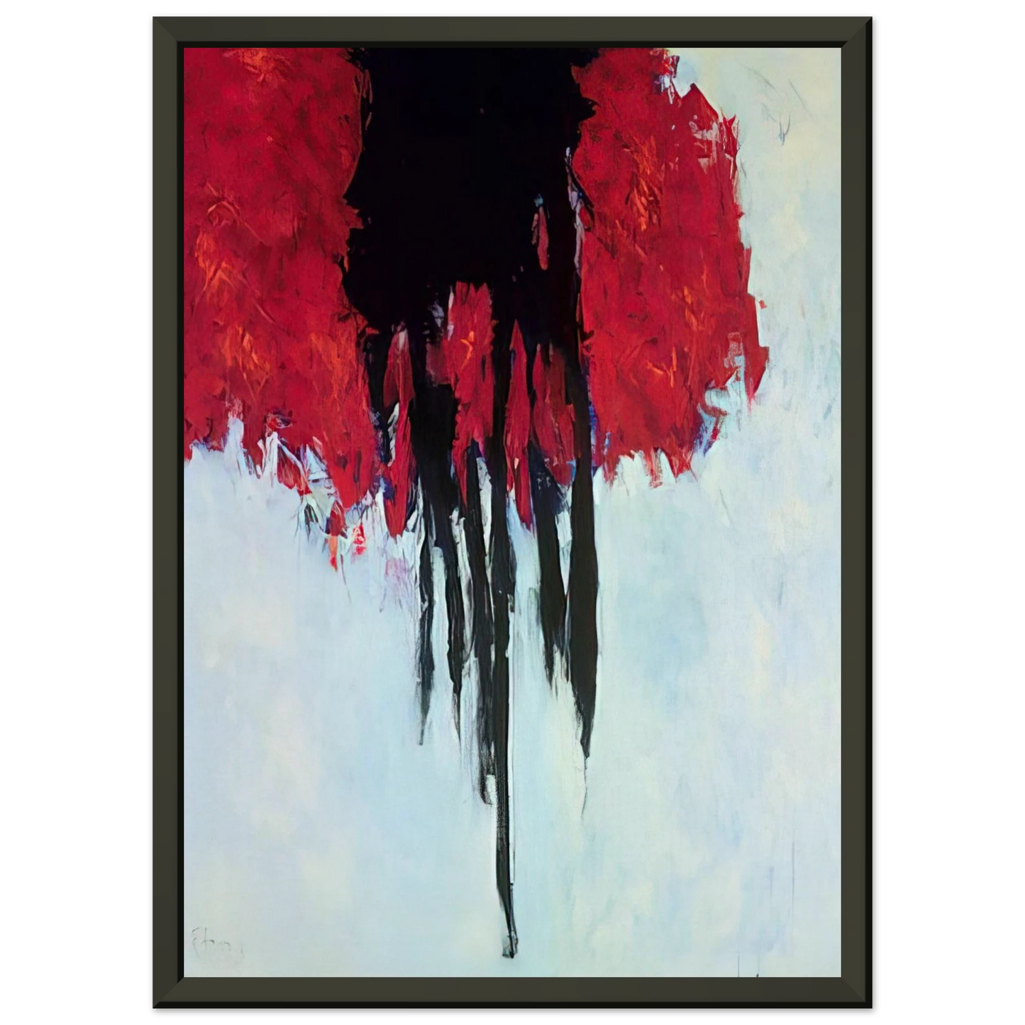 Theodoros Stamos Adam 1961 Framed Art Print - Aluminum Frame - 40x50 cm / 16x20 inches
