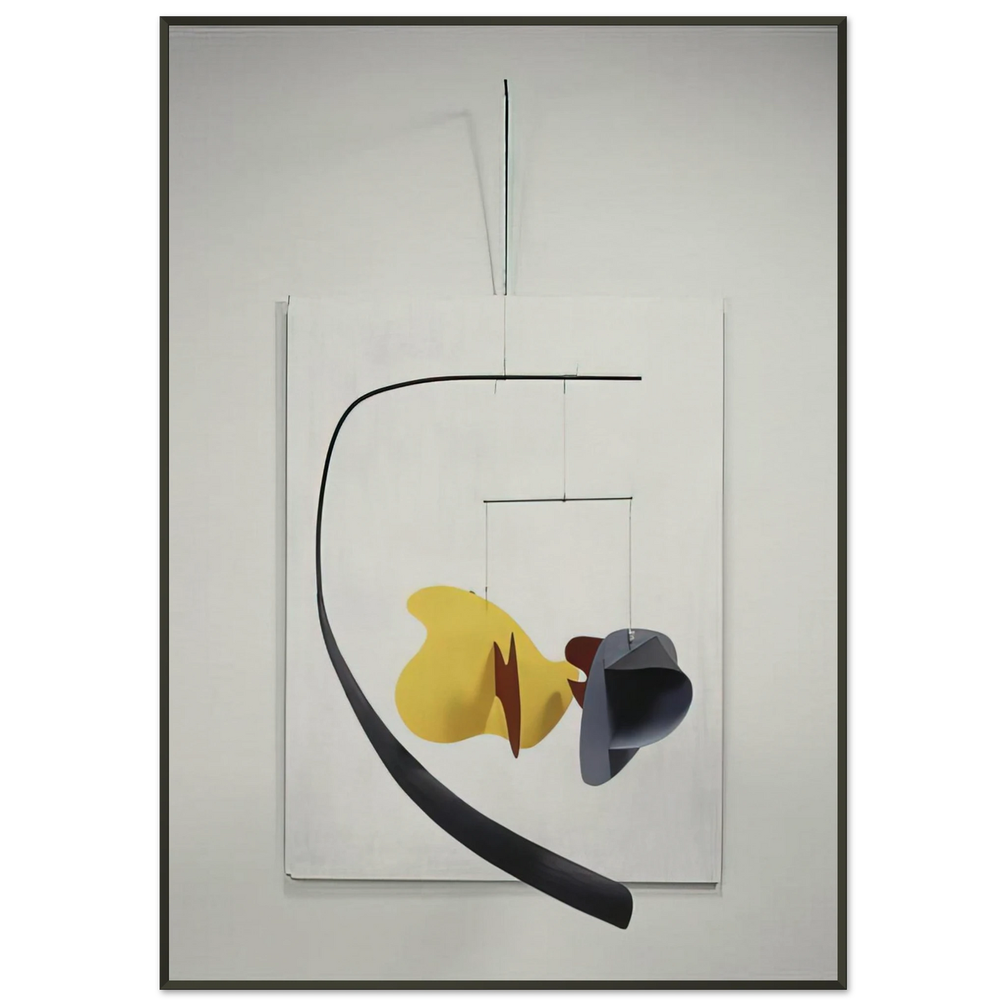Alexander Calder WHITE PANEL 1936 Framed Art Print - Aluminum Frame - 21x29.7 cm / 8x12"