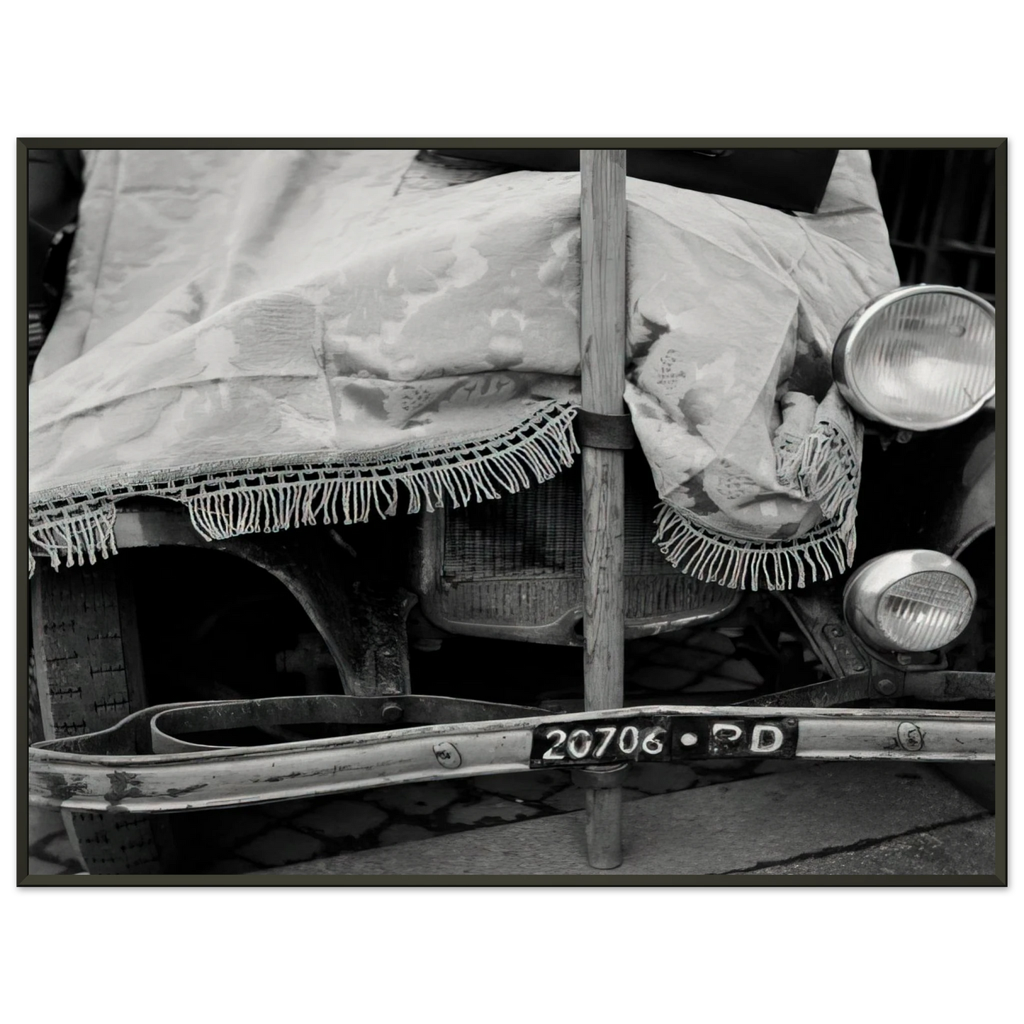 Robert Rauschenberg ROME FLEA MARKET V 1952 Framed Art Print - Aluminum Frame - 40x50 cm / 16x20 inches