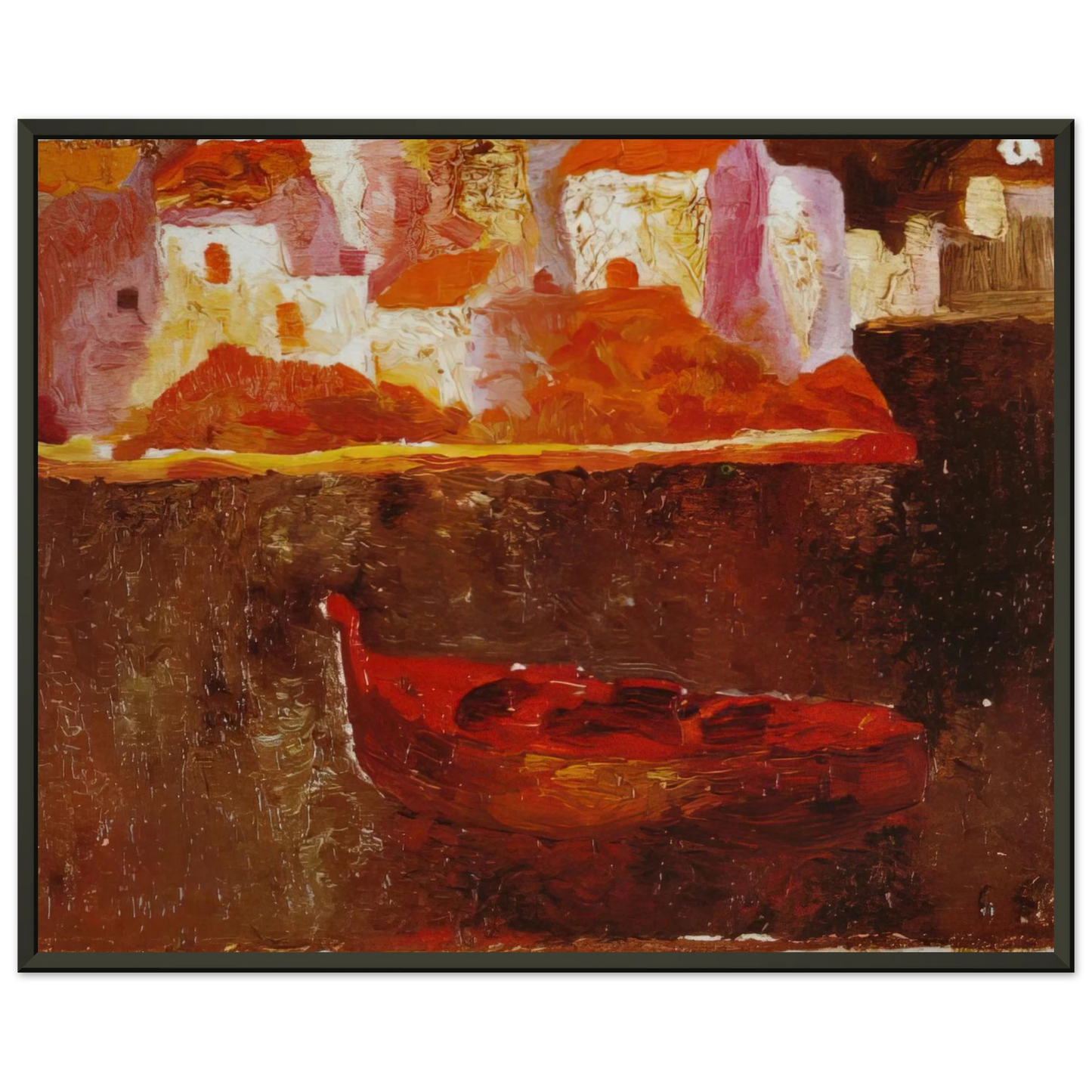 Salvador Dali PUNTA ES BALUARD DE LA RIBA D EN PITXOT 1919 Framed Art Print - Aluminum Frame - 60x80 cm / 24x32 inches