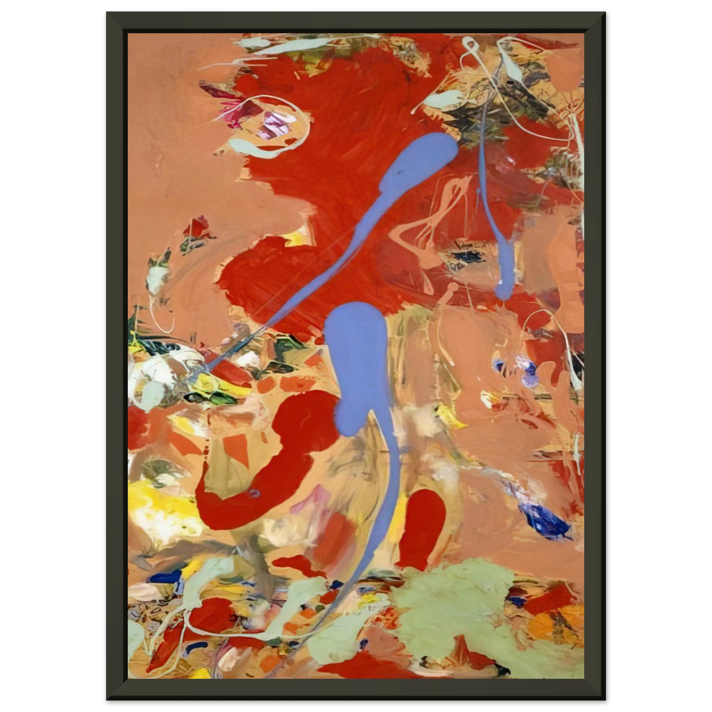 Hans Hofmann Aquatic Garden Framed Art Print - Aluminum Frame - 40x50 cm / 16x20 inches