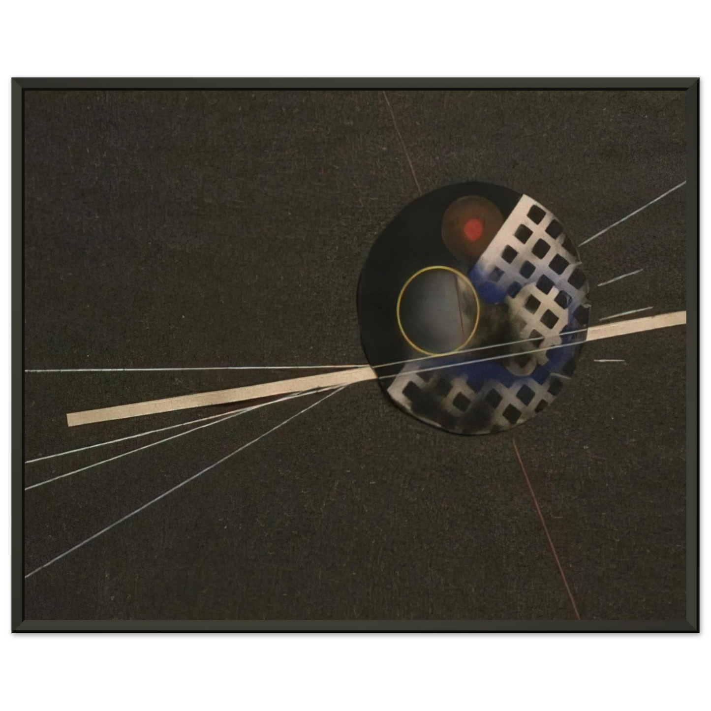 Laszlo MoholyNagy Emery Paper collage Framed Art Print - Aluminum Frame - 70x100 cm / 28x40 inches