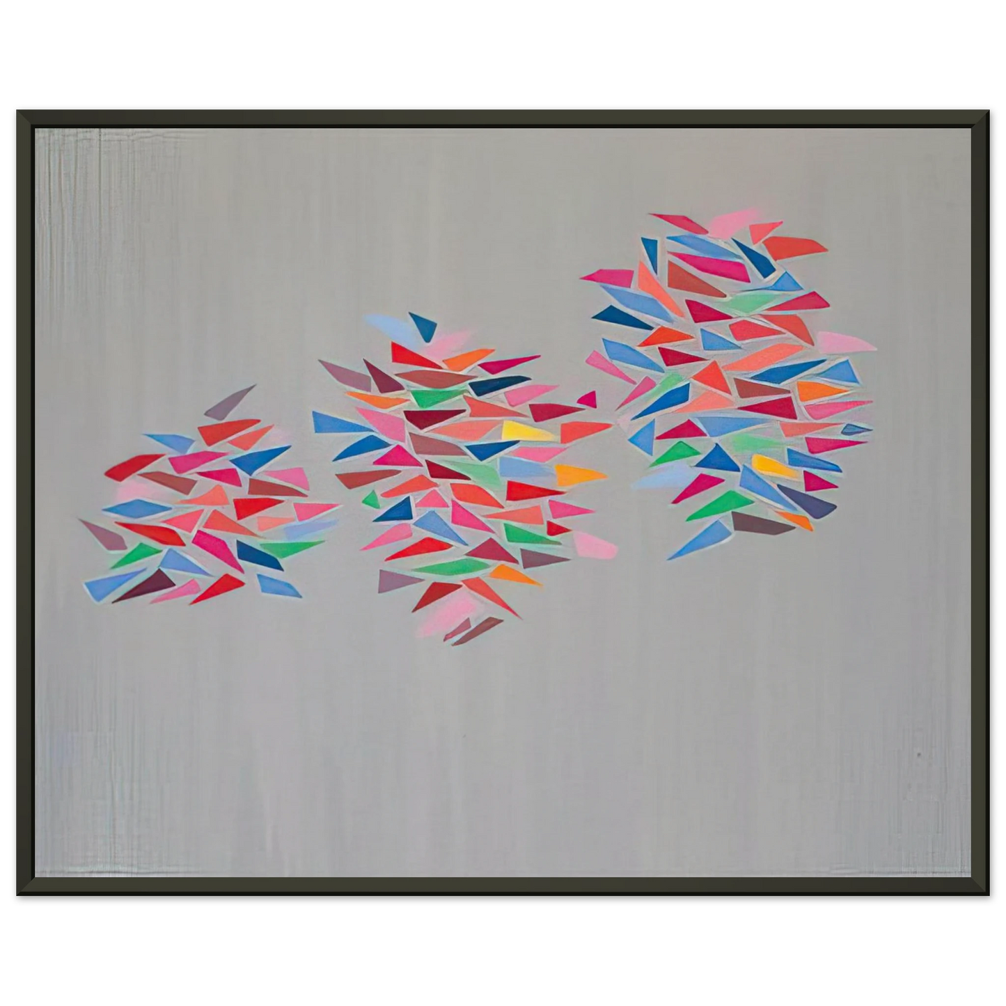 Robert Goodnough Colors on Gray 1976 Framed Art Print - Aluminum Frame - 40x50 cm / 16x20 inches