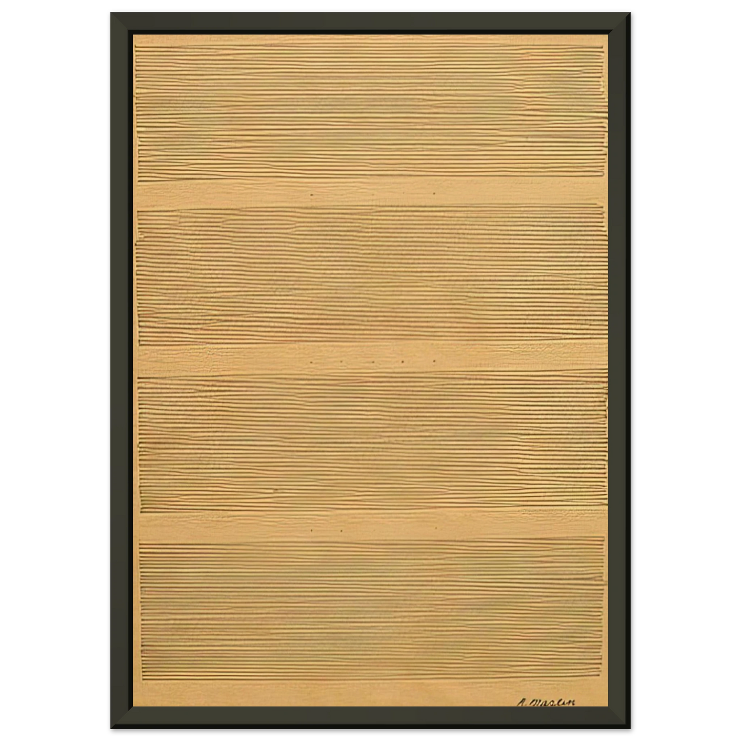 Agnes Martin Morning Star Framed Art Print - Aluminum Frame - 70x100 cm / 28x40 inches