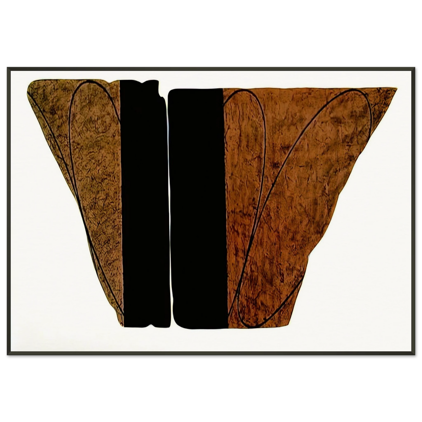 Robert Mangold FRAGMENT VIII 2001 Framed Art Print - Aluminum Frame - 21x29.7 cm / 8x12"