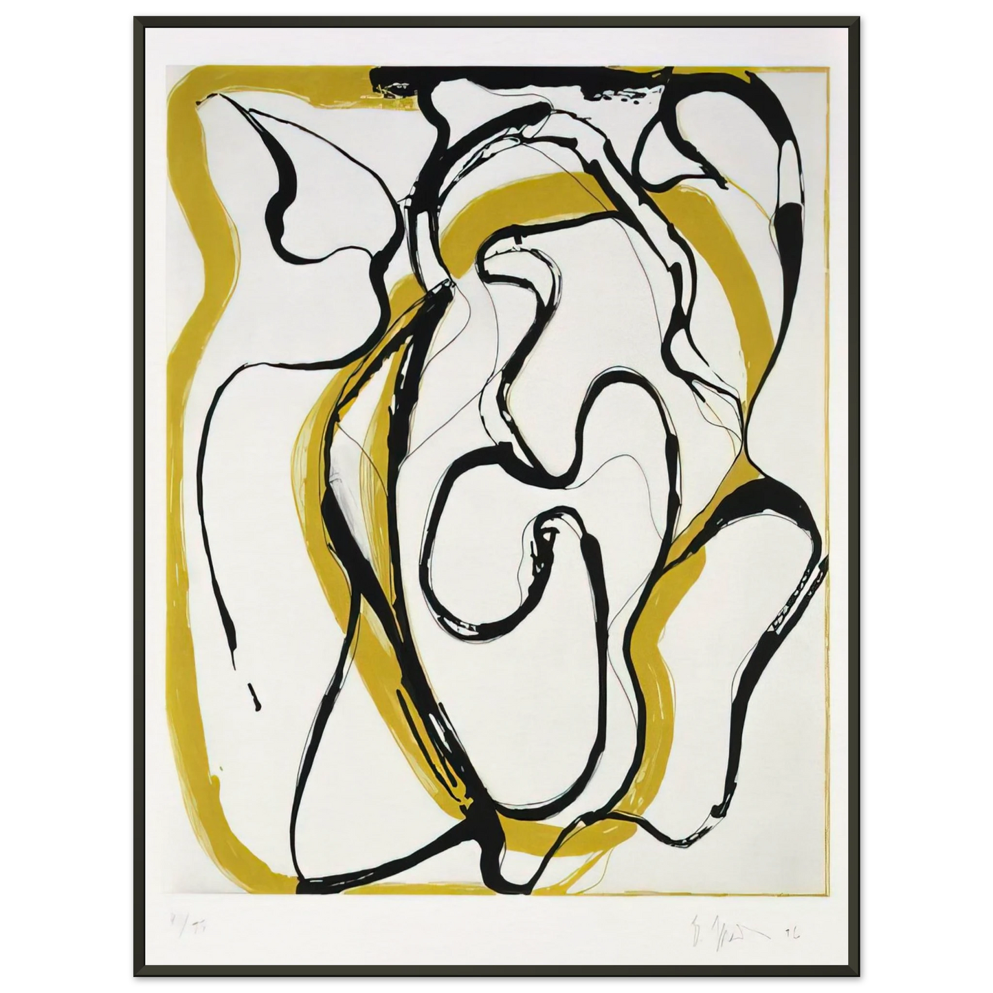 Brice Marden Untitled 1996 Framed Art Print - Aluminum Frame - 70x100 cm / 28x40 inches