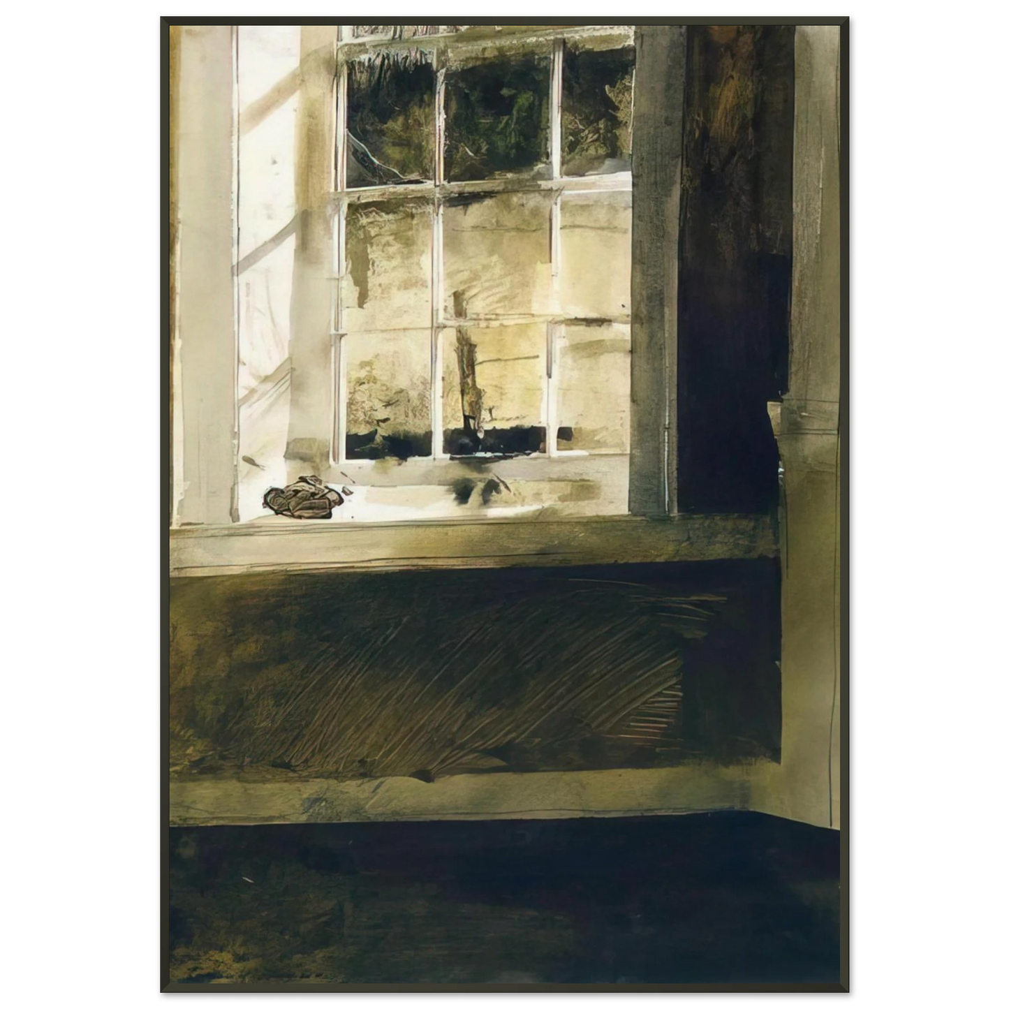 Andrew Wyeth GROUNDHOG DAY 4 Framed Art Print - Aluminum Frame - 21x29.7 cm / 8x12"