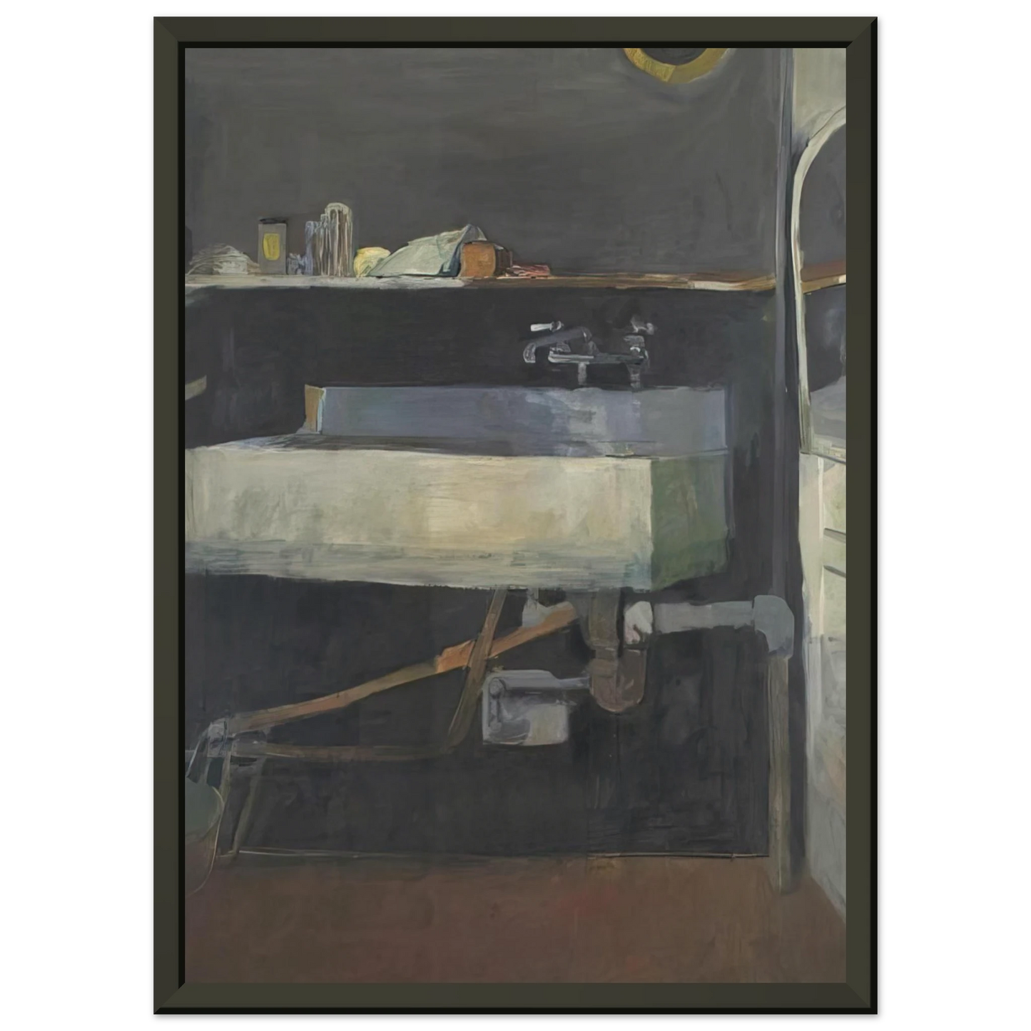 Richard Diebenkorn Corner of Studio Sink Framed Art Print - Aluminum Frame - 60x80 cm / 24x32 inches