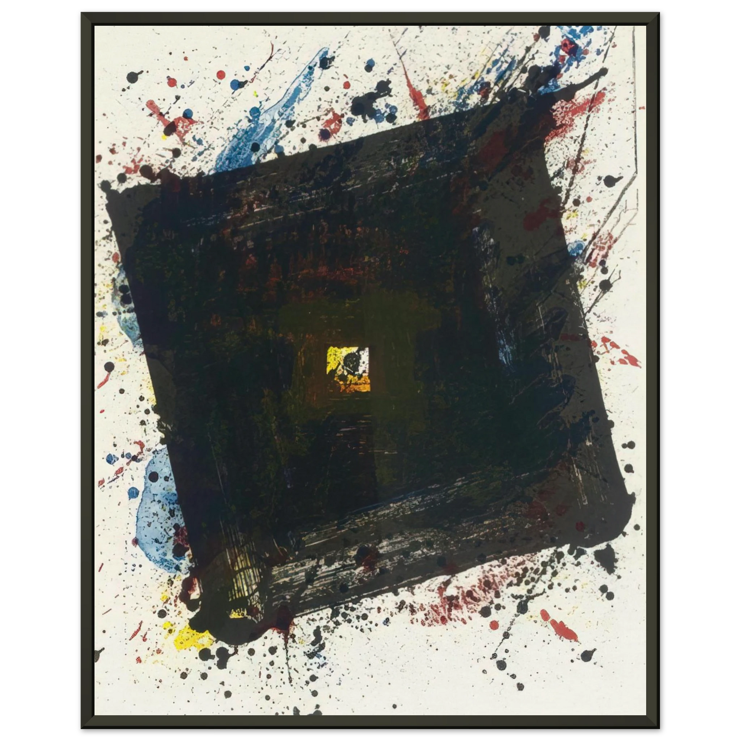 Sam Francis Dark and Fast Framed Art Print - Aluminum Frame - 60x80 cm / 24x32 inches