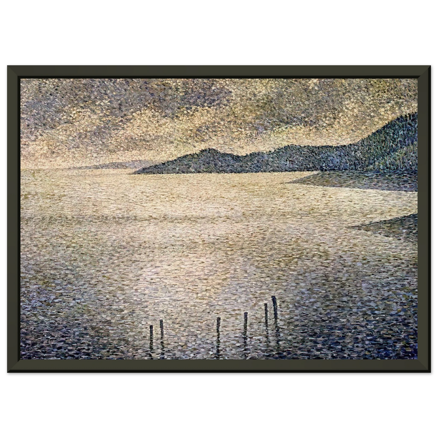 Theo van Rysselberghe CHANNEL COAST 1892 Framed Art Print - Aluminum Frame - 60x80 cm / 24x32 inches