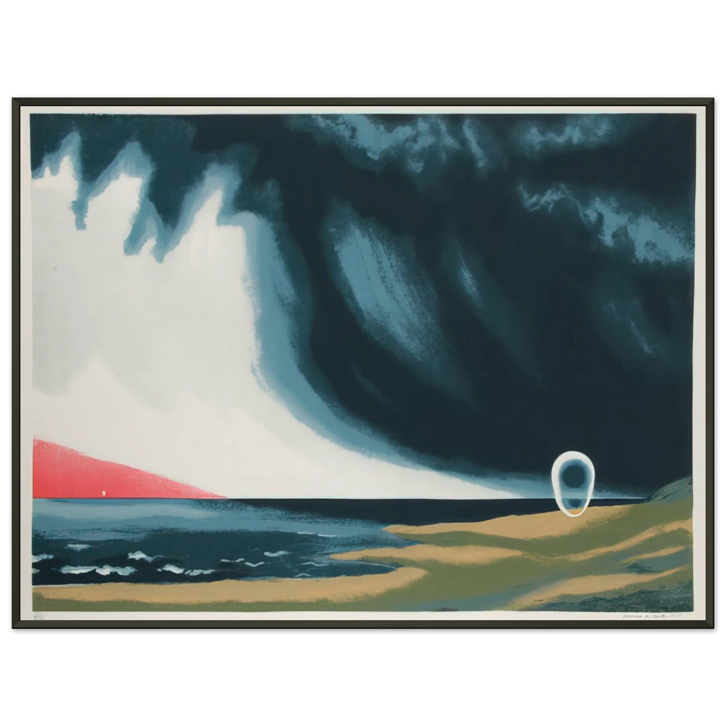 Clarence Holbrook Carter Eschatos 23 1977 Framed Art Print - Aluminum Frame - 40x50 cm / 16x20 inches