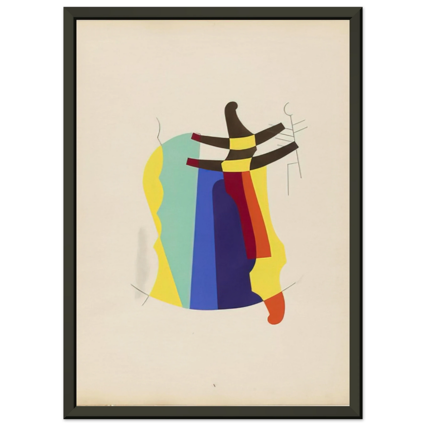 Man Ray LEGEND FROM THE PORTFOLIO REVOLVING DOORS 1926 Framed Art Print - Aluminum Frame - 60x80 cm / 24x32 inches