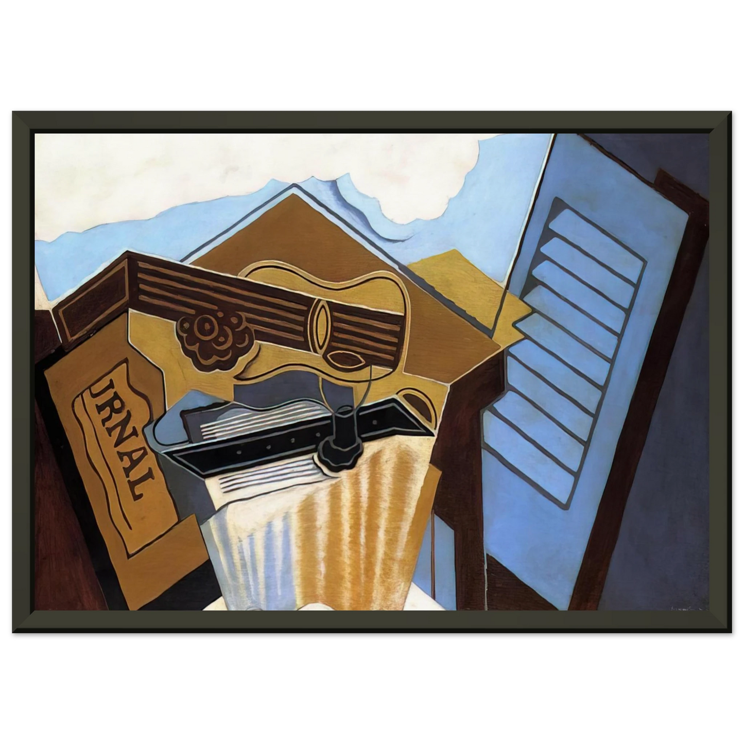 Juan Gris THE CLOUD 1921 Framed Art Print - Aluminum Frame - 60x80 cm / 24x32 inches