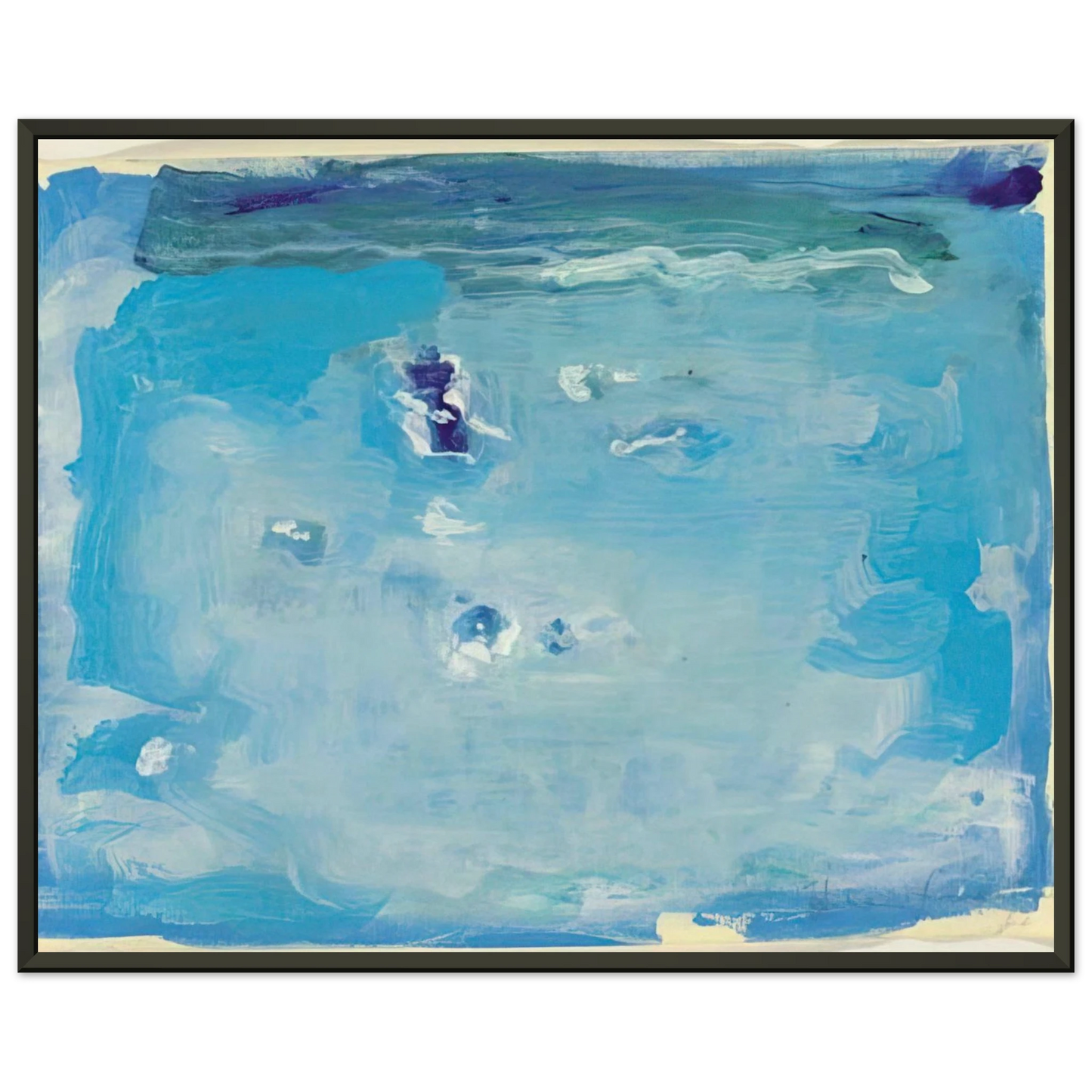 Helen Frankenthaler Untitled Color Field Painting Lyrical Abstraction Framed Art Print - Aluminum Frame - 40x50 cm / 16x20 inches