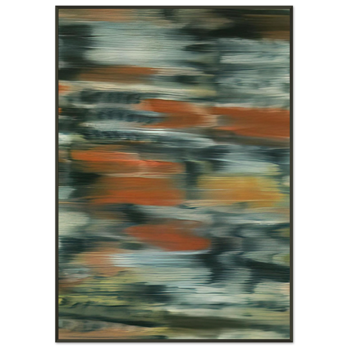 Gerhard Richter TOWNSCAPE PX 1968 Framed Art Print - Aluminum Frame - 21x29.7 cm / 8x12"