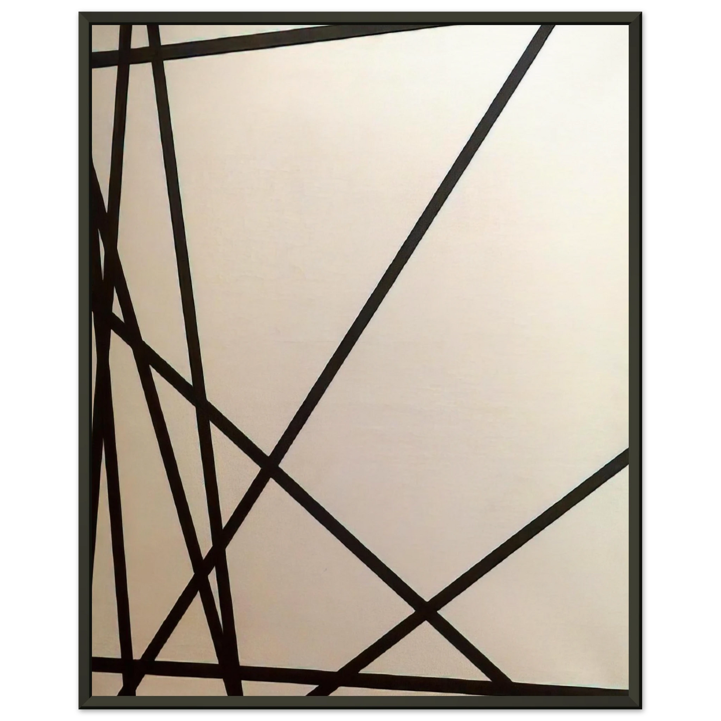Francois Morellet 10 lignes au hasard 1975 Framed Art Print - Aluminum Frame - 60x80 cm / 24x32 inches