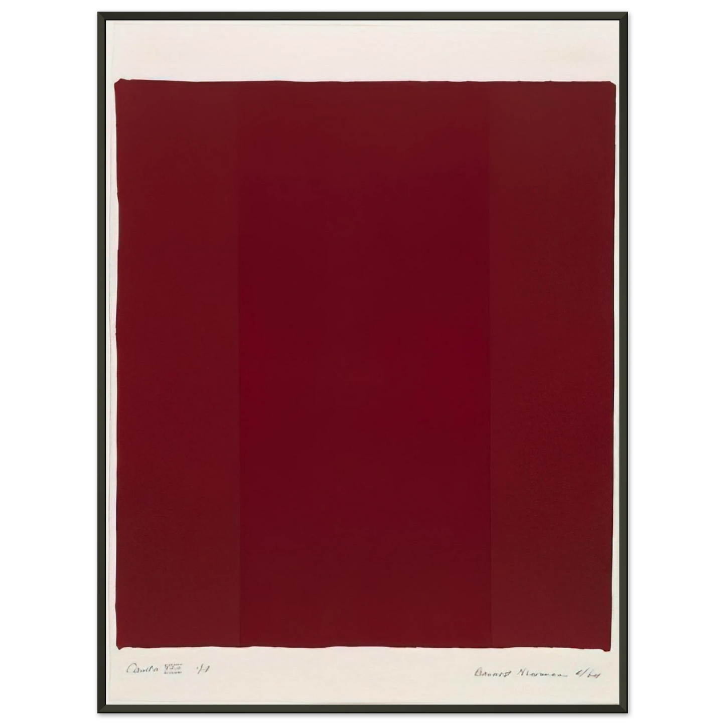Barnett Newman Canto XVII Framed Art Print - Aluminum Frame - 60x80 cm / 24x32 inches