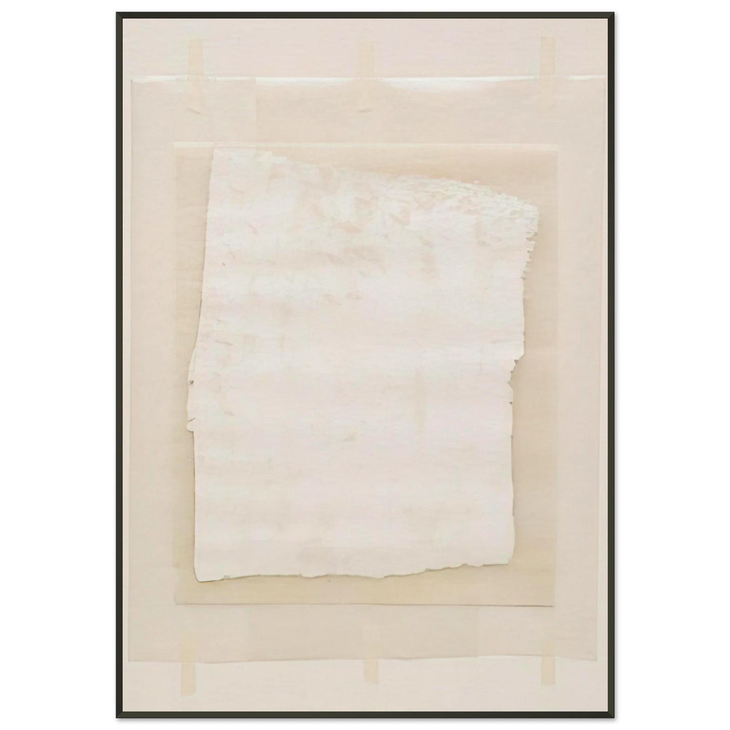 Robert Ryman Surface Veil Framed Art Print - Aluminum Frame - 21x29.7 cm / 8x12"