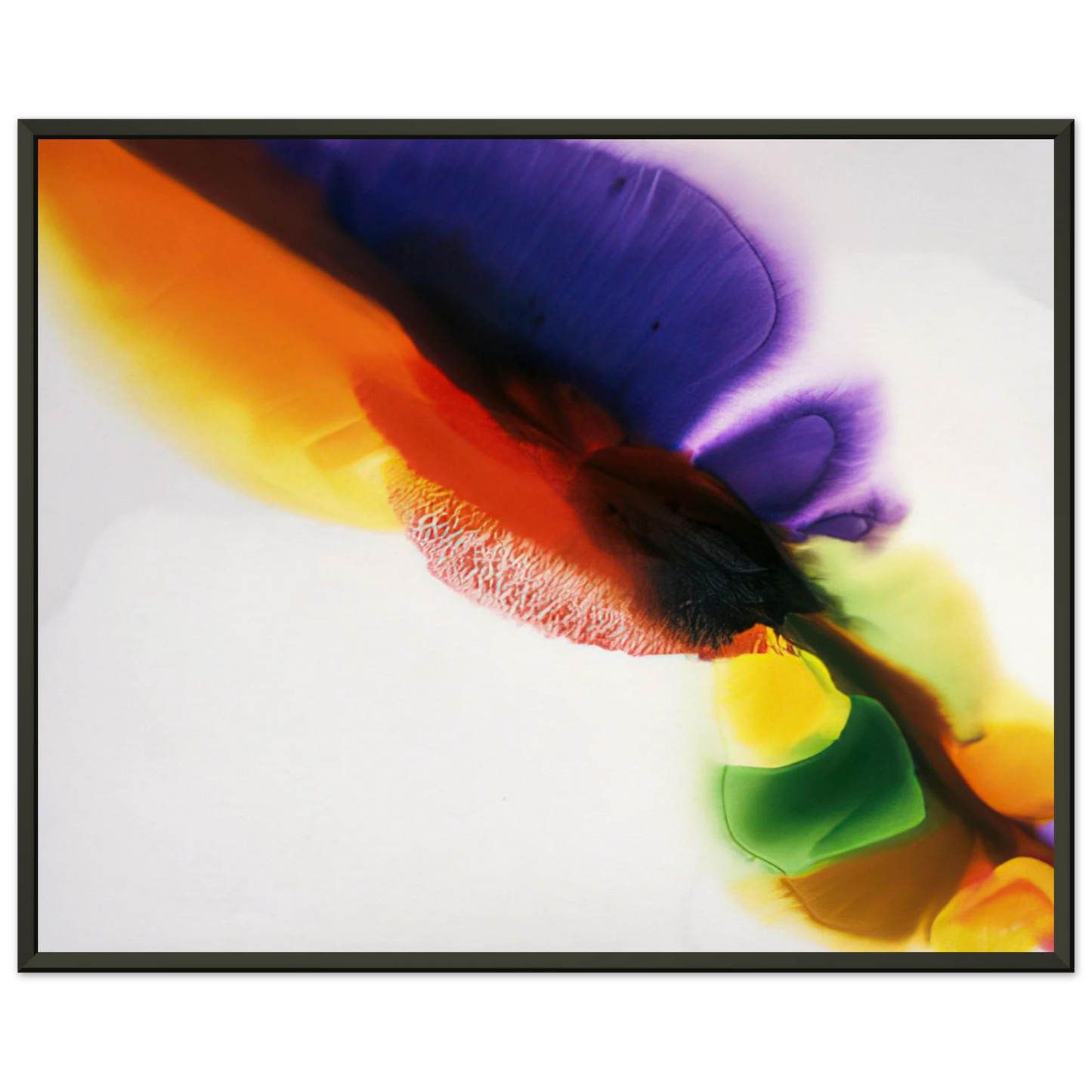 Paul Jenkins Phenomena Tibetan Flange Framed Art Print - Aluminum Frame - 70x100 cm / 28x40 inches